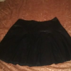 Lane Bryant pleather fit n flare skirt